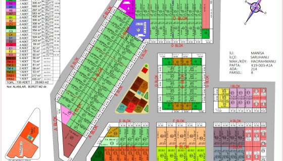 SARUHANLI NOVAYAP MODERN SANAYİ SİTESİ BİNA PLANI